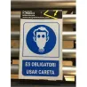 Compra SEÑAL OBLIGACION CATALAN 297 X 210 MM OBLIGATORI L'US DE MASCARA SERIGRAFIA MATARO 133OBC210X297PVC al mejor precio
