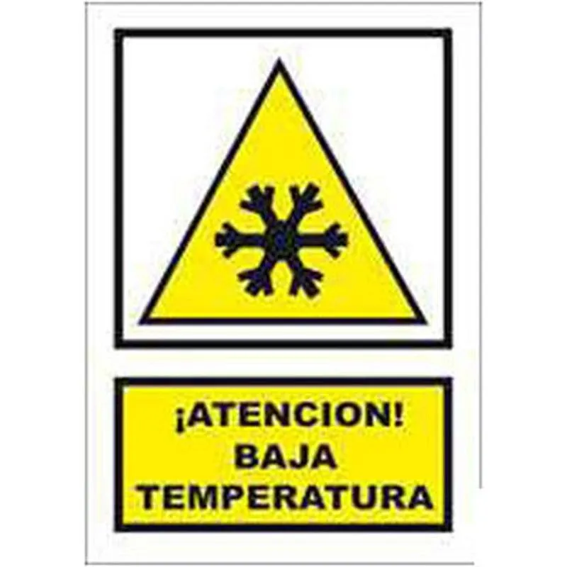 Compra SEÑAL ADVERTENCIA CATALAN 297 X 210 MM BAIXA TEMPERATURA SERIGRAFIA MATARO 329PLC210X297PVC al mejor precio