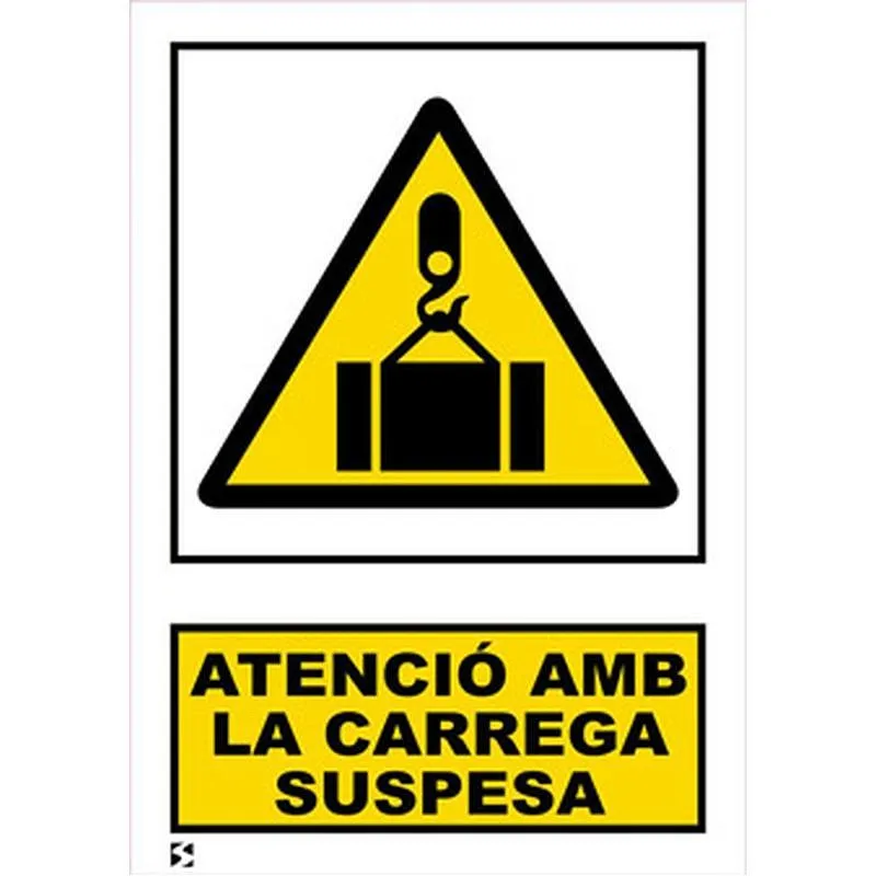 Compra SEÑAL ADVERTENCIA CATALAN 297 X 210 MM CARREGA SUSPESA SERIGRAFIA MATARO 337PLC210X297PVC al mejor precio
