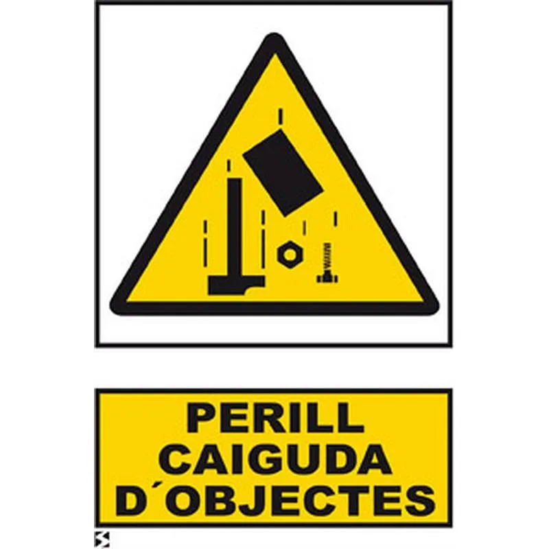 Compra SEÑAL ADVERTENCIA CATALAN 297 X 210 MM CAIGUDA D'OBJECTES SERIGRAFIA MATARO 322 CAT al mejor precio