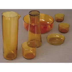 ENSALADERA VIDRIO NARANJA...