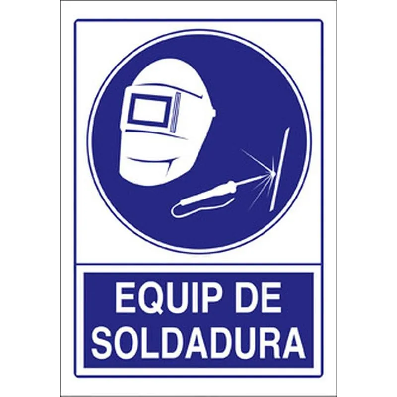 Compra SEÑAL OBLIGACION CATALAN 297 X 210 MM EQUIP DE SOLDADURA SO-108 CAT al mejor precio