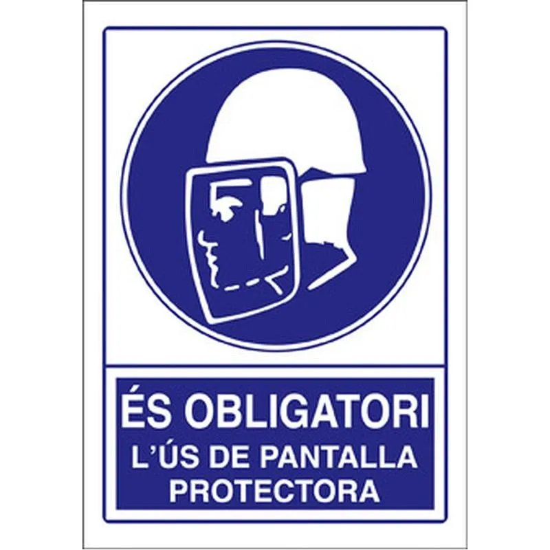 Compra SEÑAL OBLIGACION CATALAN 297 X 210 MM OBLIGATORI PANTALLA PROTECTORA SO-20 CAT 210X297PVC al mejor precio