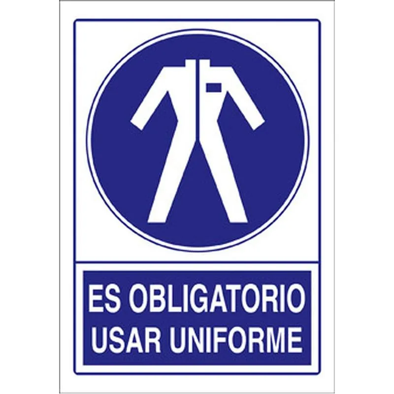 Compra SEÑAL OBLIGACION CASTELLANO 297 X 210 MM USO UNIFORME SO-110 al mejor precio