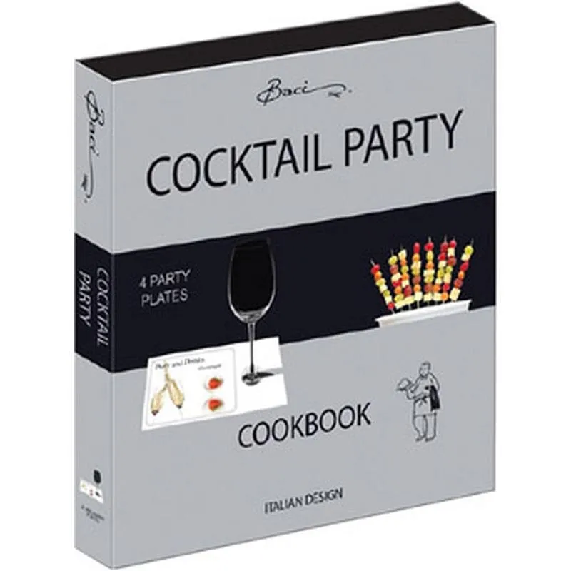 Compra BANDEJA APERITIVO COOKBOOK COCKTAIL MELAMINA 4 UDS BACI CBK.COC01 al mejor precio