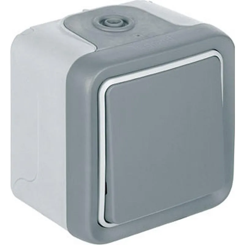Compra CONMUTADOR SUPERFICIE GRIS IP55 PLEXO LEGRAND 191501 al mejor precio