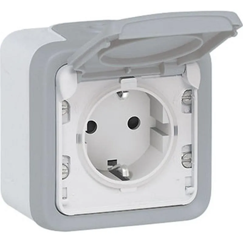 Compra BASE SCHUKO SUPERFICIE GRIS IP55 PLEXO LEGRAND 191504 al mejor precio