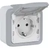 Compra BASE SCHUKO SUPERFICIE GRIS IP55 PLEXO LEGRAND 191504 al mejor precio