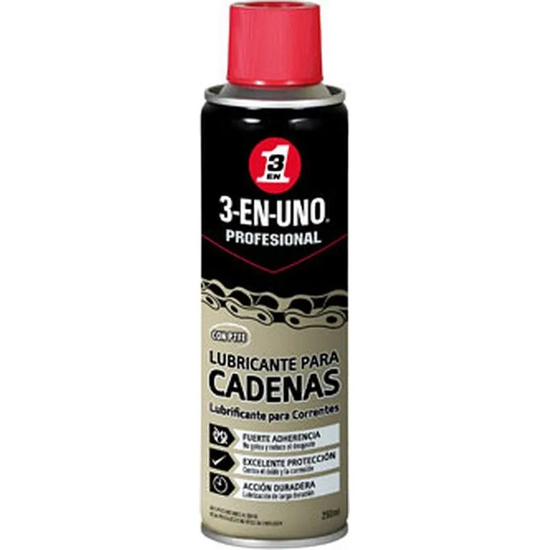 Compra LUBRICANTE CADENAS SPRAY 250 ML 3 EN 1 34470 al mejor precio
