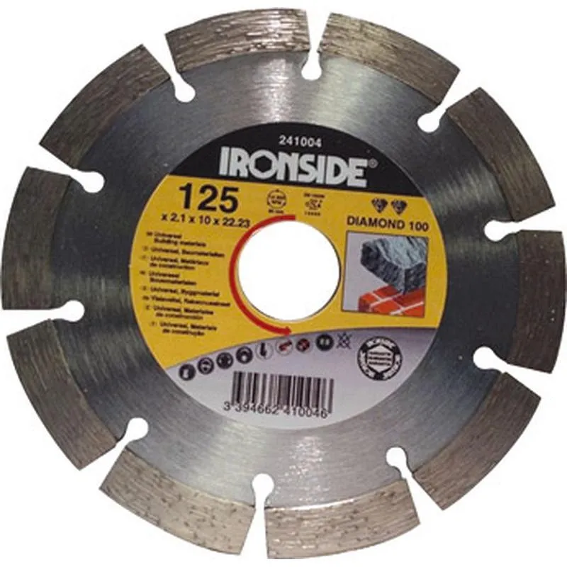 Compra DISCO DIAMANTE SEGMENTADO DIAMOND 100 - 125 IRONSIDE 241004 al mejor precio