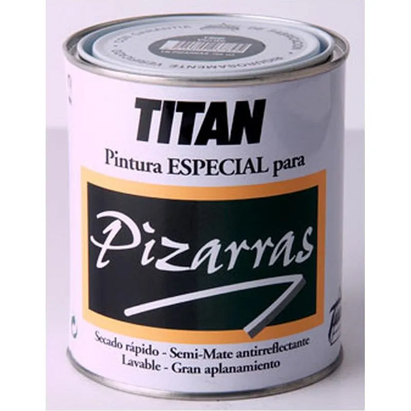 Compra PINTURA SINTETICA PIZARRAS MATE 750 ML NEGRO TITAN 01B180134/5805943 al mejor precio