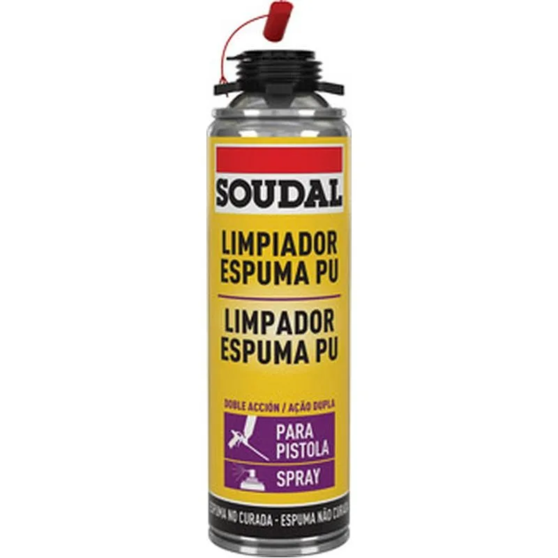 Compra LIMPIADOR ESPUMA POLIURETANO FRESCA PISTOLA 500 ML SOUDAL 117188 al mejor precio