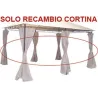Compra CORTINA RECAMBIO (JGO 6U) P/PERGOLA METAL 2,95X3,9 CRUDO PARA PERGOLA 9671400 IMPORT TGGSTL0046 SIDE WALL al mejor precio