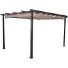 Compra PERGOLA ALUMINIO TOLDO CORREDERO 3 X 4 MT CRUDO IMPORT TGGALU0003 al mejor precio