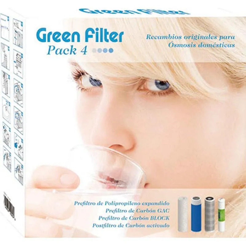 Compra RECAMBIO 3 FILTROS + POSFILTRO GREEN FILTER GREEN FILTER 763308 al mejor precio