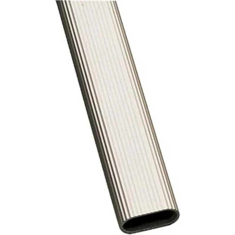 Compra TUBO ARMARIO OVALADO ALUMINIO MODELO 1 30X15X1,4MM X 2M PLATA AMIG 18443 al mejor precio
