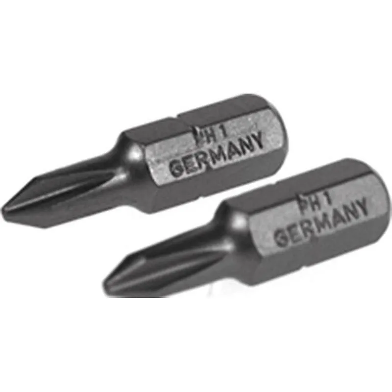Compra PUNTA ATORNILLAR PHILLIPS PRO ( PH 1 - 25 MM. - ¼" ) 2 UDS IRONSIDE 244429 al mejor precio