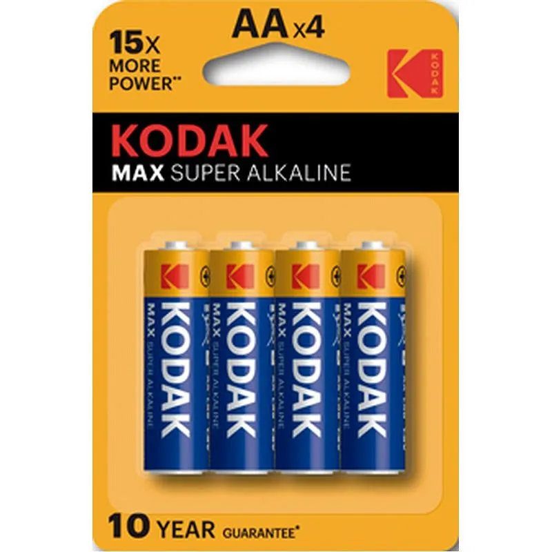 Compra PILA ALCALINA MAX LR06 BL4-AA KODAK 30952867 al mejor precio