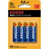 Compra PILA ALCALINA MAX LR06 BL4-AA KODAK 30952867 al mejor precio
