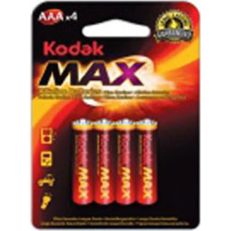 Compra PILA ALCALINA MAX LR03 BL4-AAA KODAK 30952812 al mejor precio