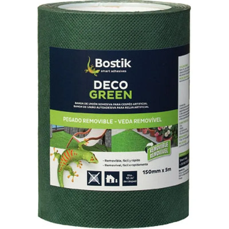 Compra BANDA UNION ADHESIVA DECO GREEN REMOVIBLE 15 CM X 5 M VERDE BOSTIK 30817116 al mejor precio