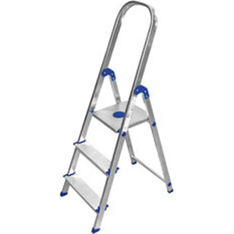 Compra ESCALERA ALUMINIO PELDAÑO ANCHO 3 PELDAÑOS AMBIT NOR071 al mejor precio