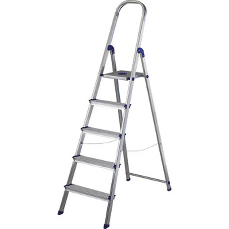 Compra ESCALERA ALUMINIO PELDAÑO ANCHO 5 PELDAÑOS AMBIT NOR073 al mejor precio