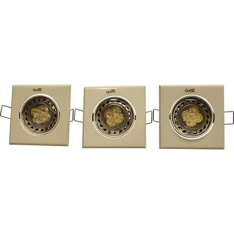 Compra EMPOTRABLE BASCULANTE LED CUADRADO PACK3 BLANCO 5W ILUCATECHNIA K-33/B BL/BL al mejor precio