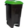 Compra CONTENEDOR NEGRO CON PEDAL 120 L-TAPA VERDE TAYG 423031 al mejor precio