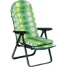 Compra SILLON RELAX ACERO CON REPOSAPIES EXTENSIBLE VERDE TOPOS ALCO 797VOR-0036 al mejor precio