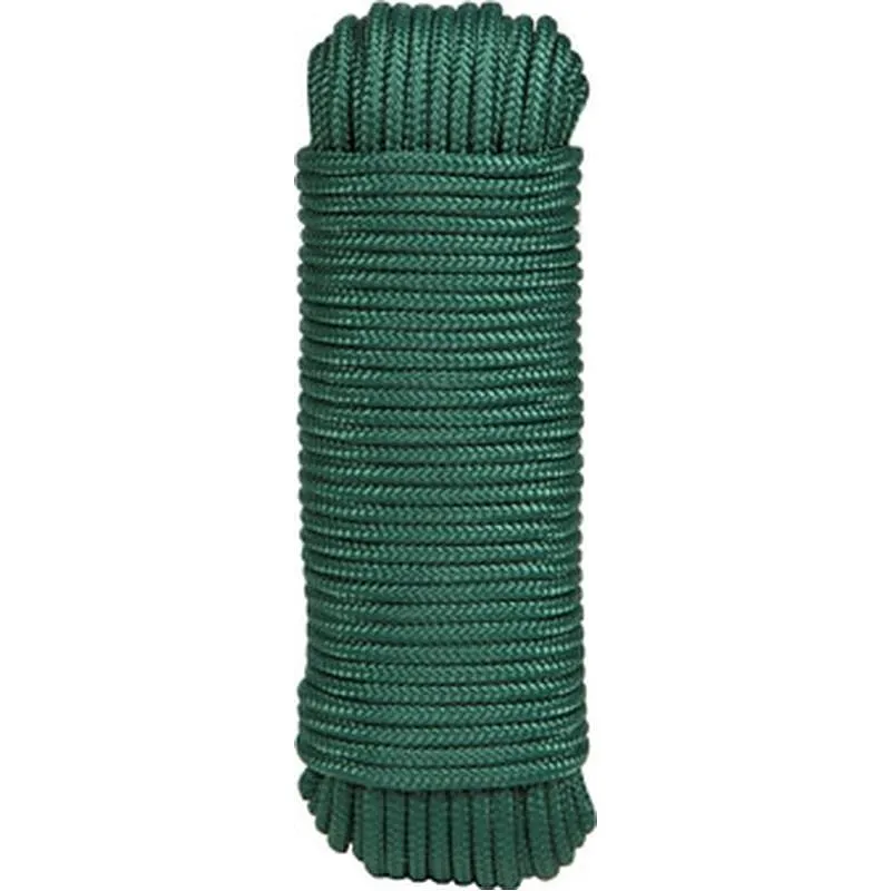 Compra CUERDA POLIPROPILENO TRENZADA CON ALMA diametro 4 MM 25 MT VERDE OSCURO ROMBULL 424307002291 al mejor precio