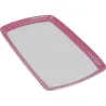 Compra BANDEJA PORCELANA DECORADA 31X20 MINI TOPOS ROSA AMBIT F4-14549 SMALL DOT al mejor precio