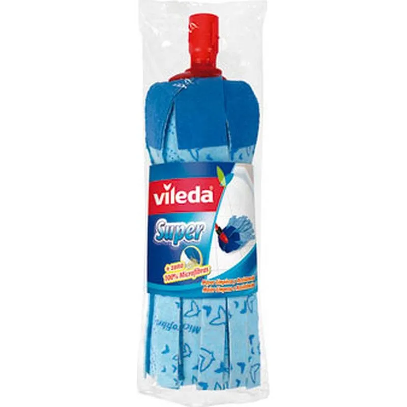 Compra FREGONA TIRAS MICROFIBRA SUPER 2 EN 1 AZUL VILEDA 77672 al mejor precio