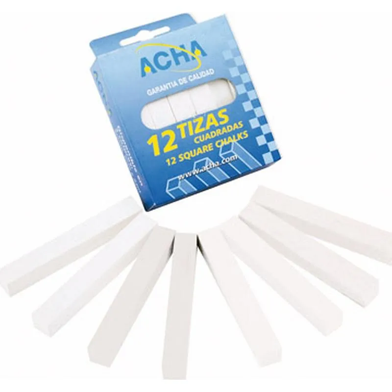 Compra TIZA YESO BLANCA 12 UDS 90 X 13 X 13 MM ACHA 45-050 D al mejor precio