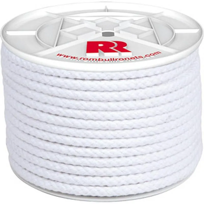 Compra CUERDA ALGODON TRENZADO CON ALMA diametro 8 MM 15 MT BLANCO ROMBULL 461412001744 al mejor precio
