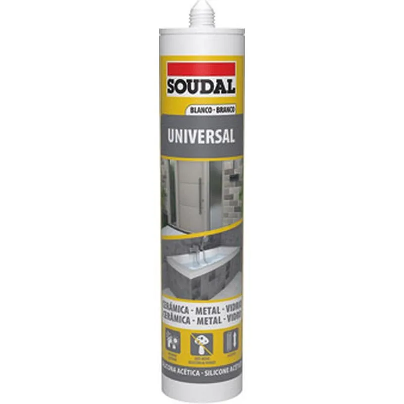 Compra SILICONA UNIVERSAL 280 ML BLANCO SOUDAL 103184 al mejor precio