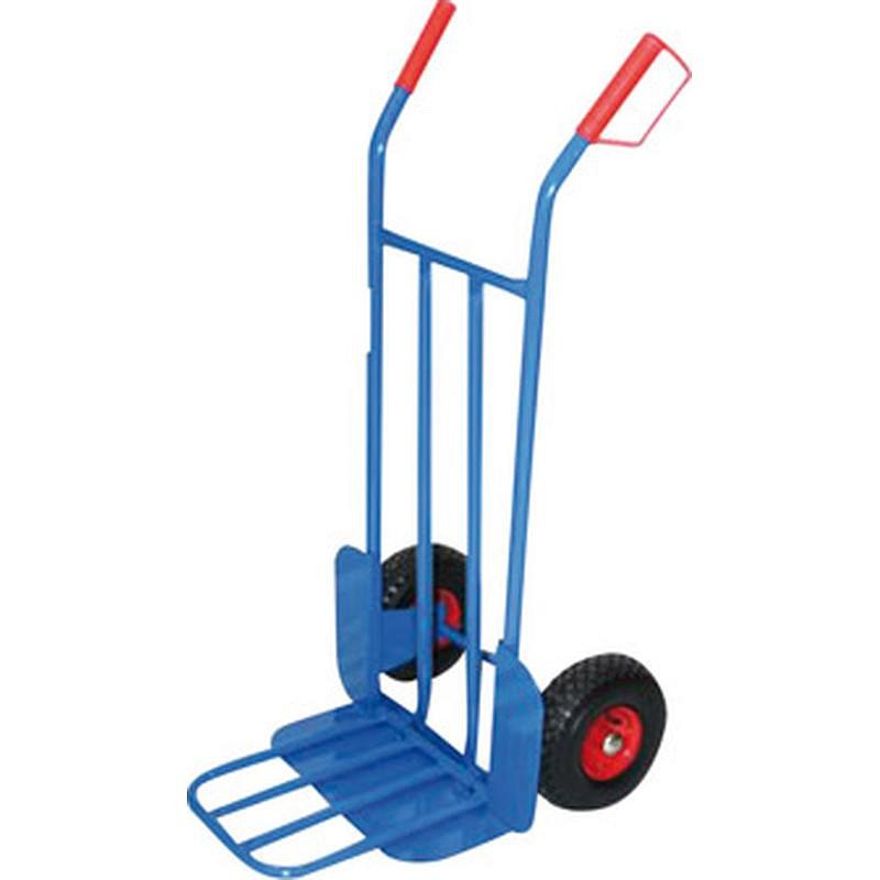 CARRETILLA ALMACEN PALA ABATIBLE RUEDA NEUMATICA 300KG-116X50X42CM THECA 2500166