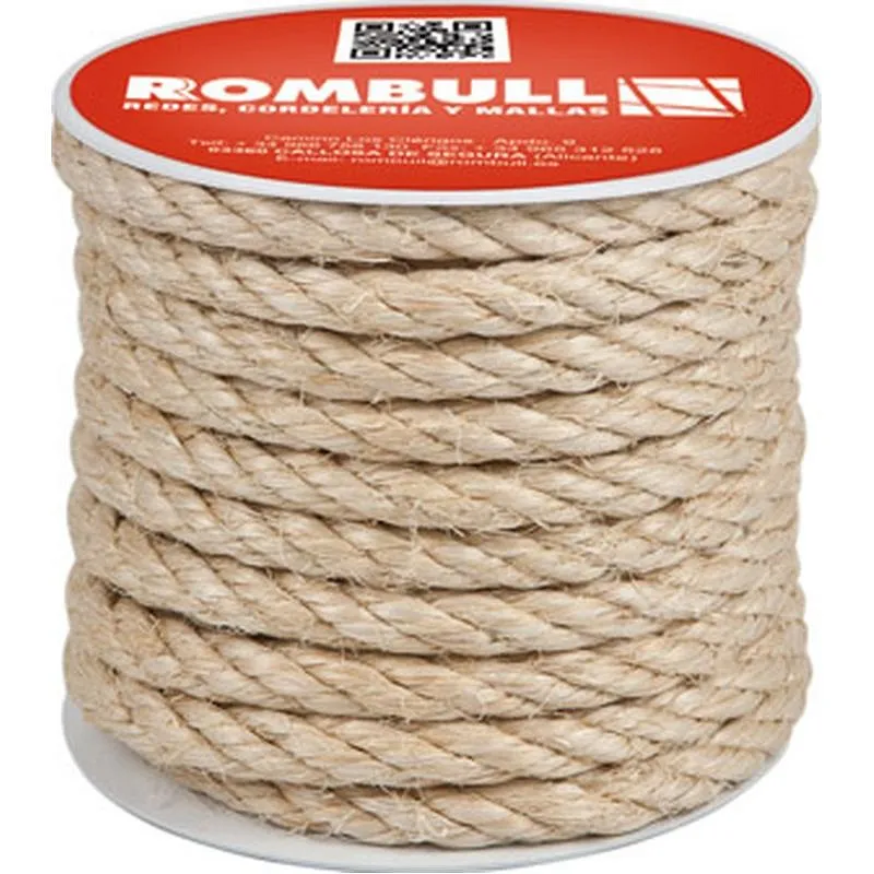 Compra CUERDA SISAL CABLEADA 4 CABOS diametro 12 MM 25 MT ROMBULL 437416002200 al mejor precio