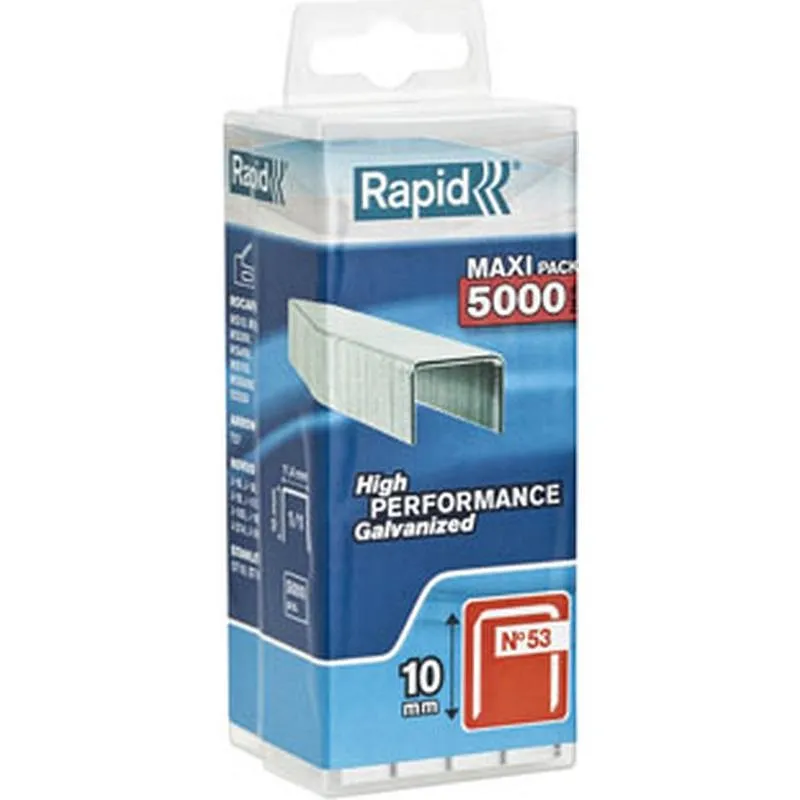 Compra GRAPA 53/10 MM RAPID 5.000 UDS, ACERO GALVANIZADO IRONSIDE 40303085 al mejor precio