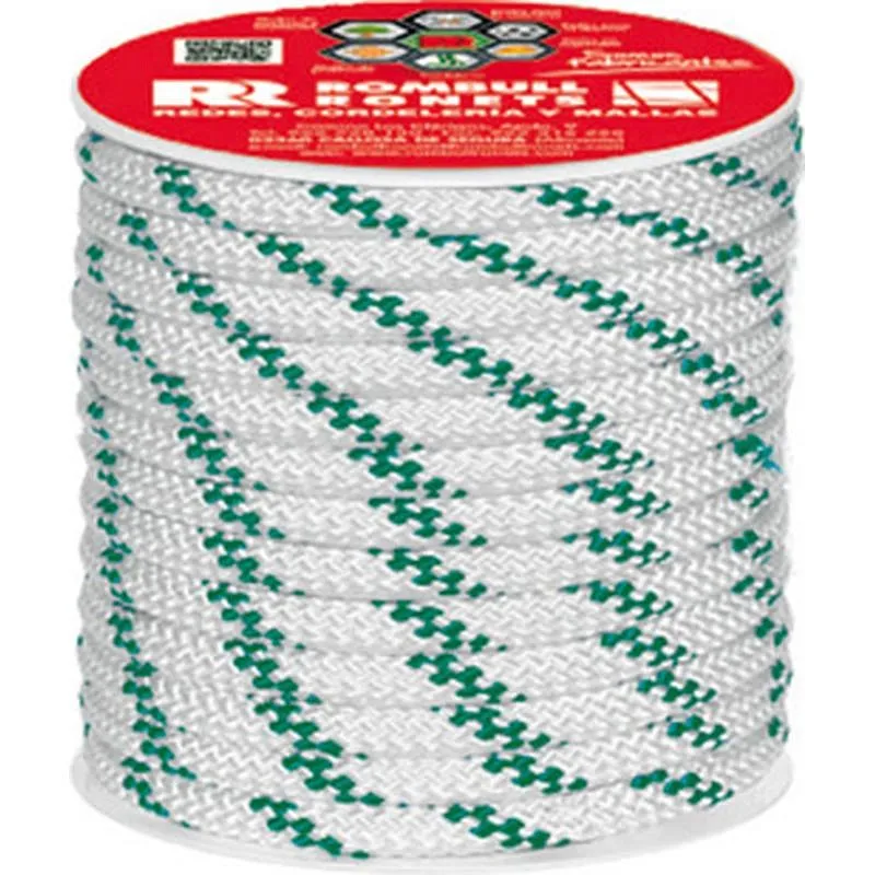 Compra CUERDA POLIPROPILENO TRENZADA CON ALMA diametro 8 MM 15 MT BLANCO ROMBULL 424412001744 al mejor precio