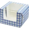 Compra CAJA CUPCAKE 10X10X7,5CM/1CAVID 90068-VICHY AZUL 90068-VICHY AZUL al mejor precio