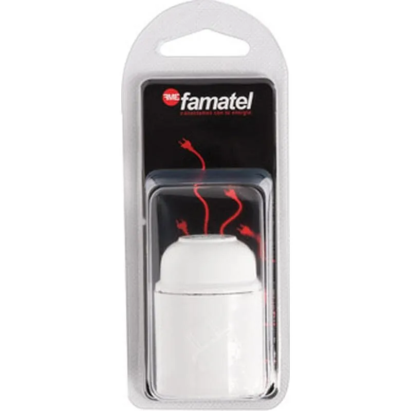 Compra PORTALAMPARAS LISO E-27 BLANCO FAMATEL 161-B.1 al mejor precio