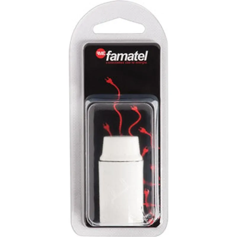 Compra PORTALAMPARAS LISO E-14 BLANCO FAMATEL 461-B,1 al mejor precio