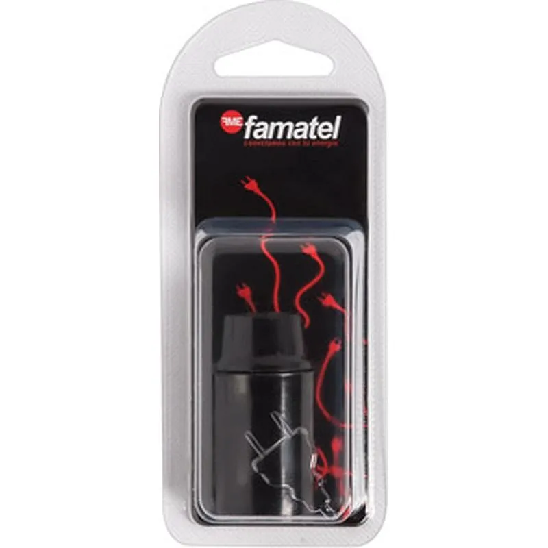 Compra PORTALAMPARAS LISO E-14 NEGRO FAMATEL 461.1 al mejor precio