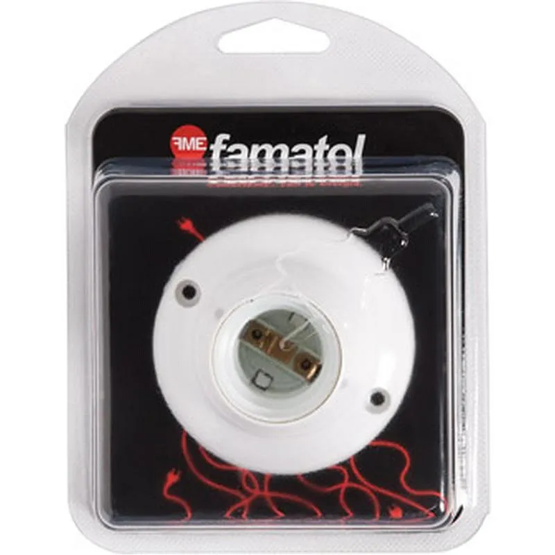 Compra PORTALAMPARAS ZOCALO RECTO E-27 BLANCO FAMATEL 177.1 al mejor precio