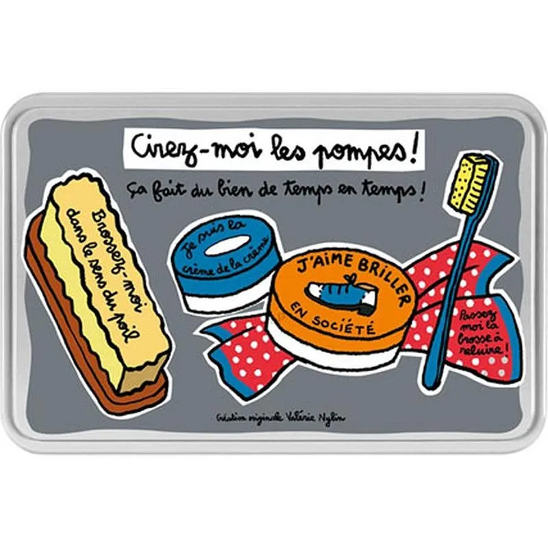 Compra CAJA METAL ZAPATOS CON ACCESORIOS 19,5X13X4,5CM P005-M021865 al mejor precio