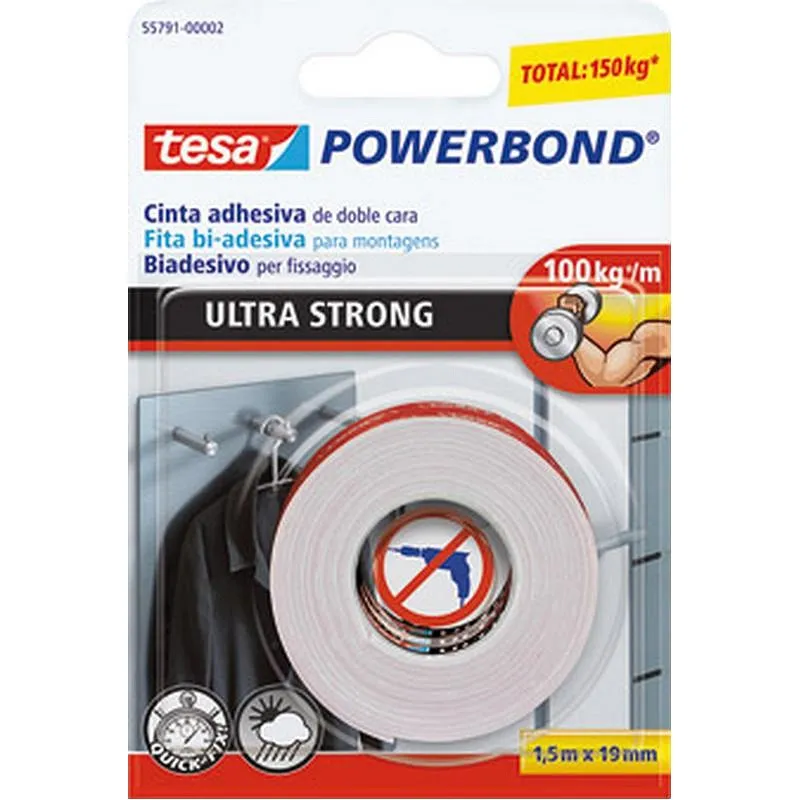 Compra CINTA DOBLE CARA MOUNTING PRO ULTRASTRONG 1,5 M X 19 MM TESA TAPE 66792-00002-00 al mejor precio
