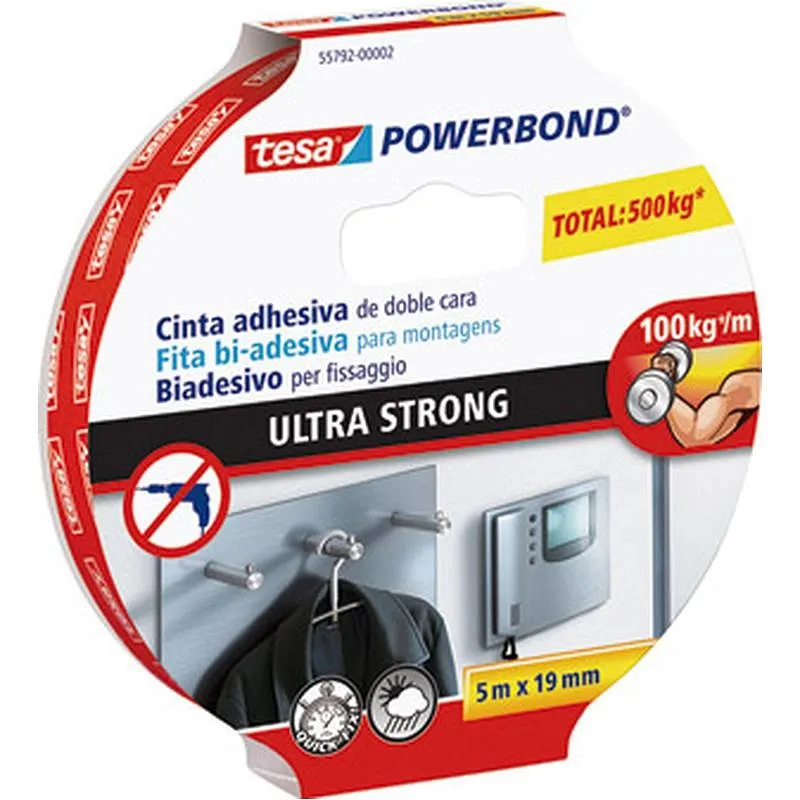 Compra CINTA DOBLE CARA MOUNTING PRO ULTRASTRONG 5 M X 19 MM TESA TAPE 66792-00003-00 al mejor precio