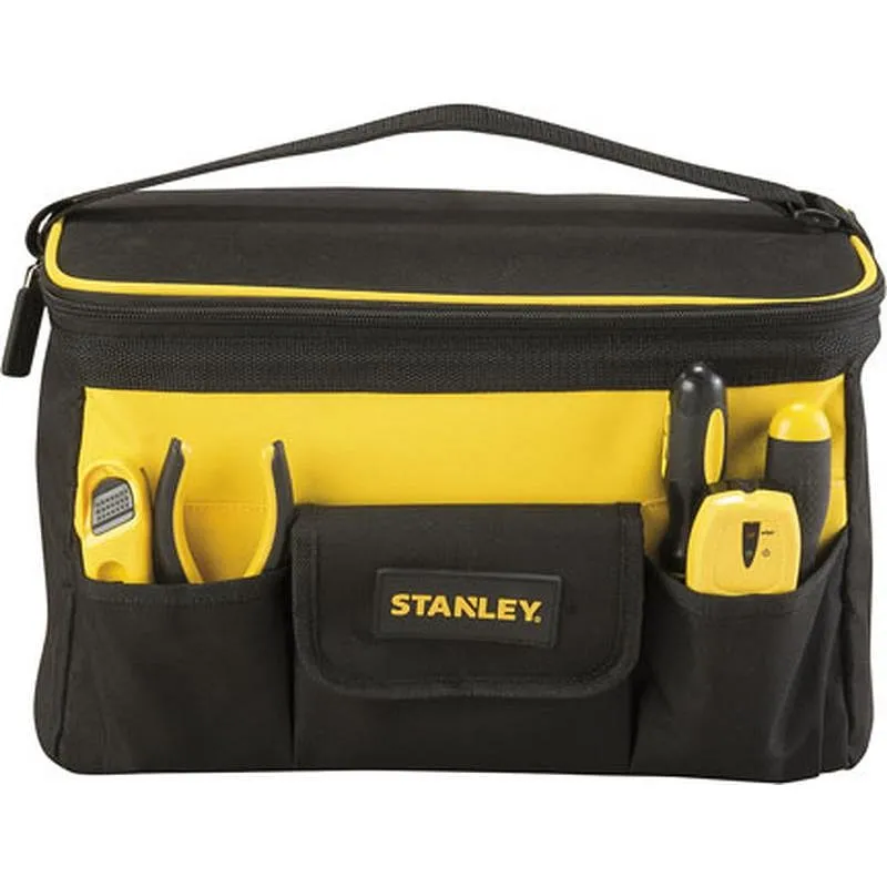 Compra BOLSA HERRAMIENTAS TAPA PLANA 230 X 340 X 250 MM NEGRA STANLEY STST1-73615 al mejor precio