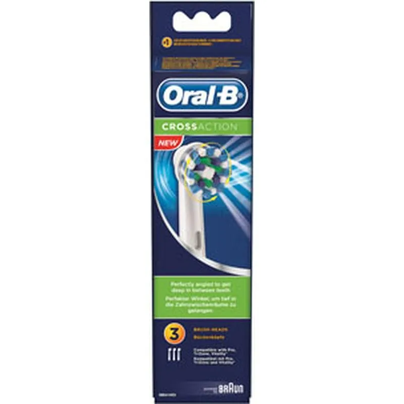 Compra CEPILLO DENTAL RECAMBIO ORAL-B EB50-3 CROSS ACTION BRAUN PRU-042 al mejor precio